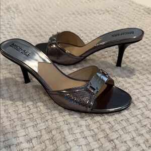 Michael Kors Metallic Silver Heels